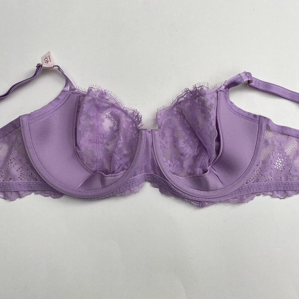 Victorias Secret Dream Angels Bra Womens 40C Purple Lace Unlined Underwire - Picture 4 of 8